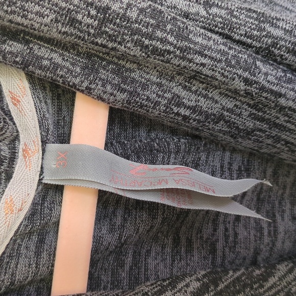 Melissa McCarthy Seven7 Heathered Grey Cowl Neck Boxy Sweater 3X - Picture 3 of 10